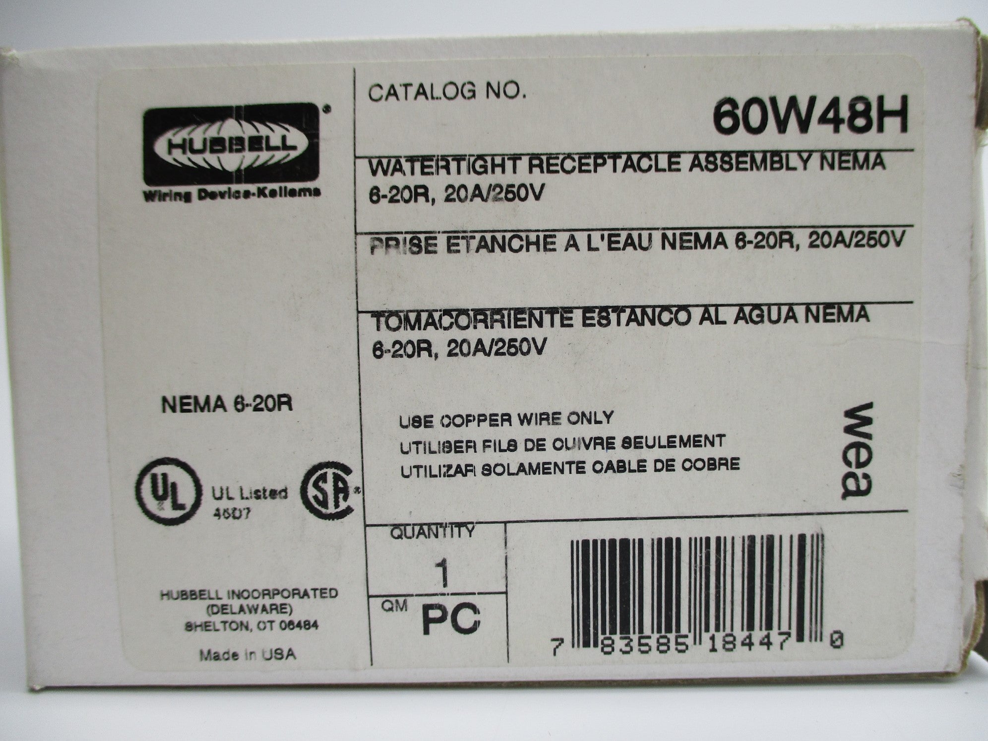 HUBBELL 60W48H NSMP
