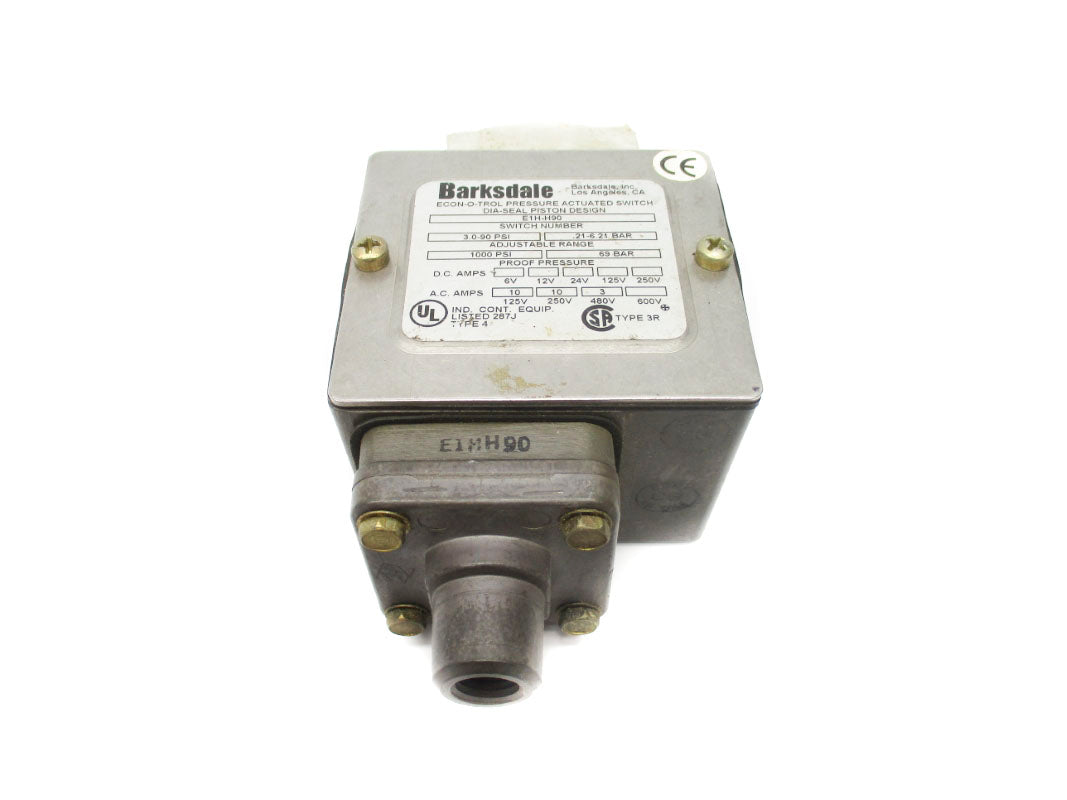 BARKSDALE E1H-H90 600VAC 10A 90PSI UNMP