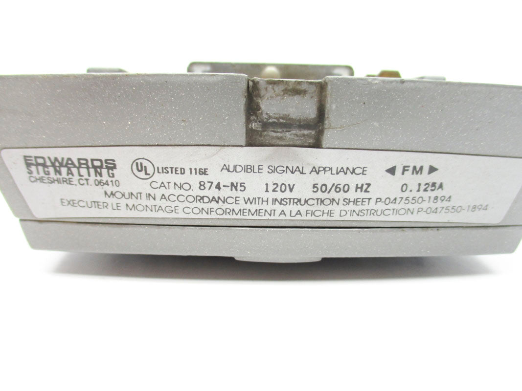 EDWARDS SIGNALING 874-N5 120V 0.125A UNMP