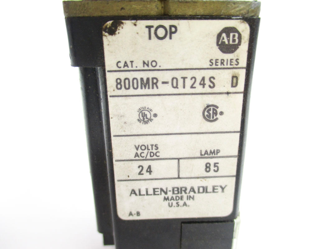 ALLEN BRADLEY 800MR-QT24S SER. D 24VAC/DC UNMP
