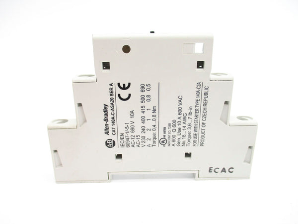 ALLEN BRADLEY 140A-C-ASA20 SER. A 690V 10A (BR/WH) NSMP