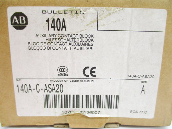 ALLEN BRADLEY 140A-C-ASA20 SER. A 690V 10A (BR/WH) NSMP