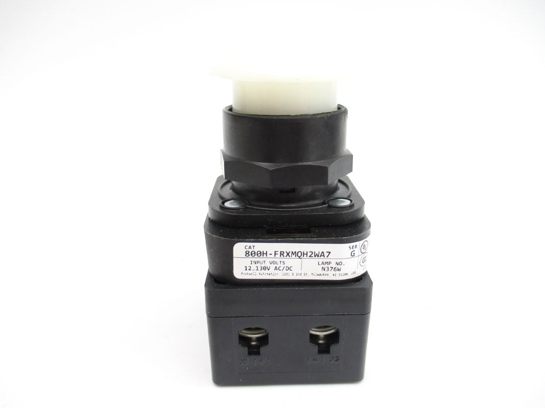 ALLEN BRADLEY 800H-FRXMQH2WA7 SER. G 12-130VAC/DC (WH) NSMP