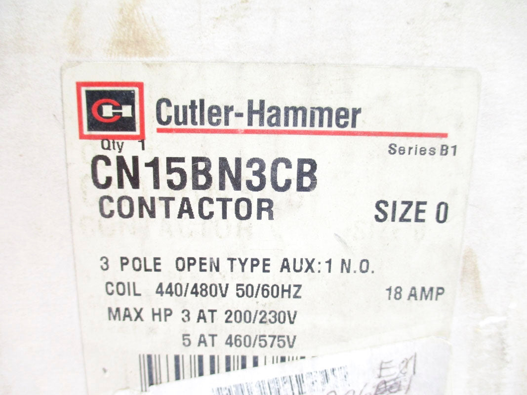 CUTLER HAMMER CN15BN3CB SER. B1  440/480V 18A NSMP