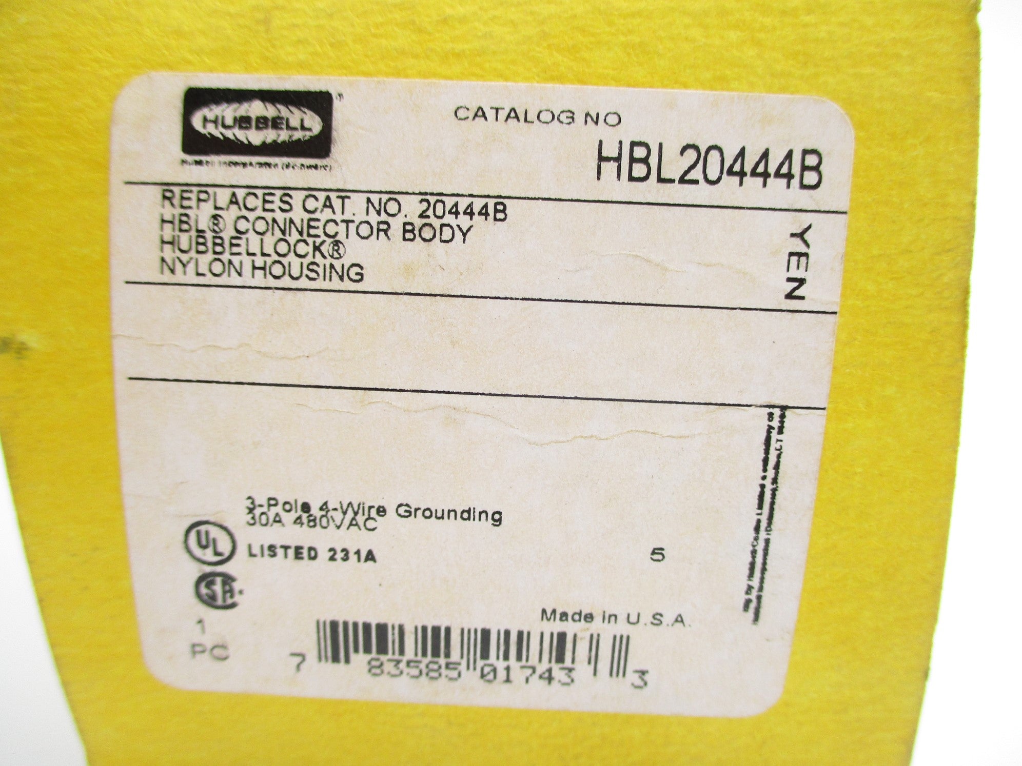 HUBBELL HBL20444B NSMP