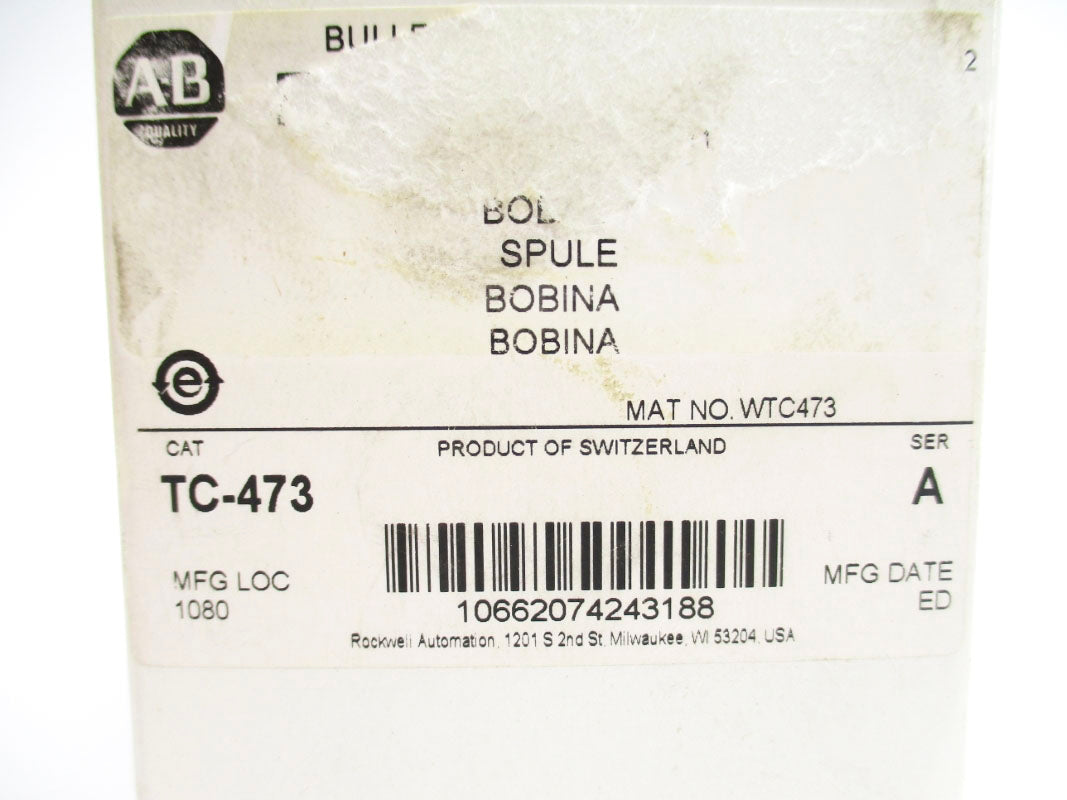ALLEN BRADLEY TC-473 SER. A 110/120V (WH) NSMP