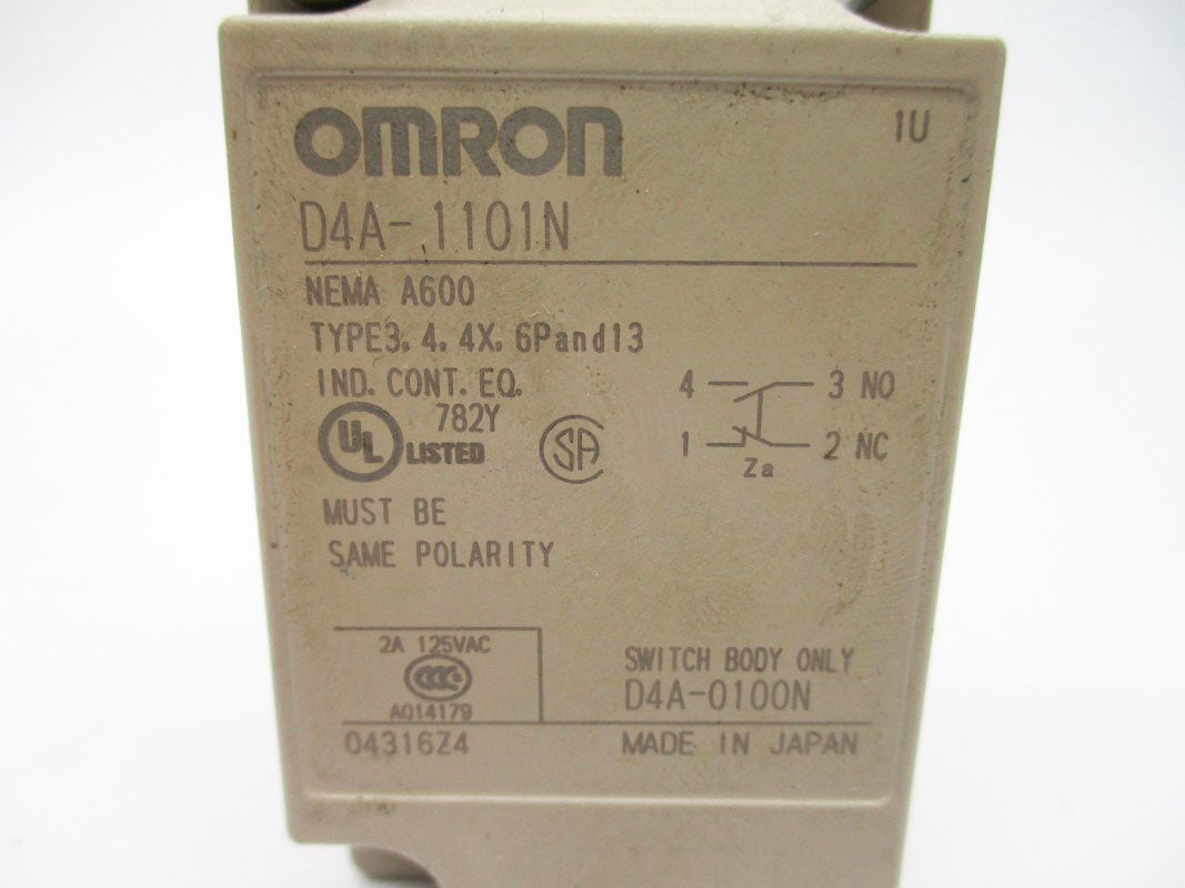 OMRON D4A-1101N 125VAC 2A (AS PICTURED) UNMP