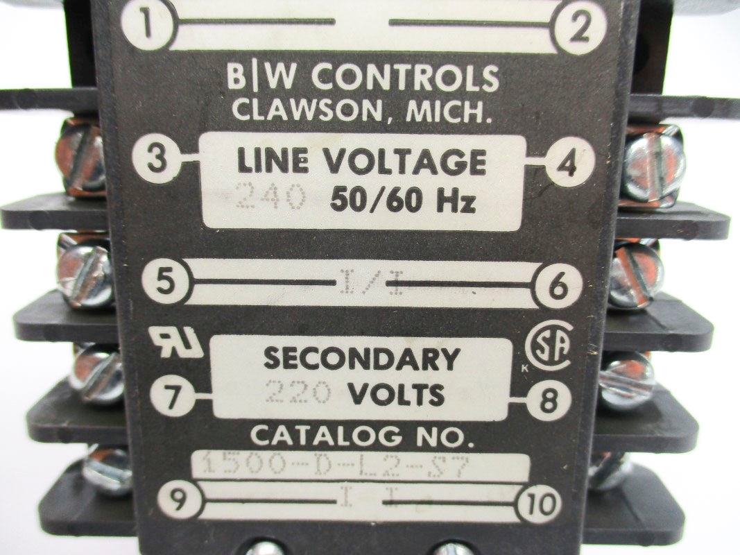B/W CONTROLS 1500-D-L2-S7 240V NSNP