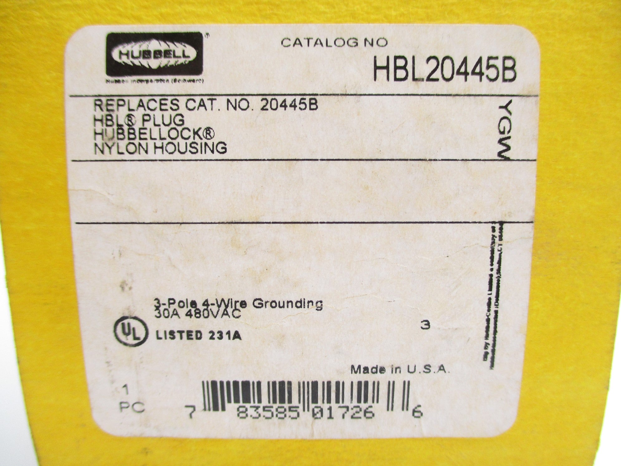 HUBBELL HBL20445B NSMP