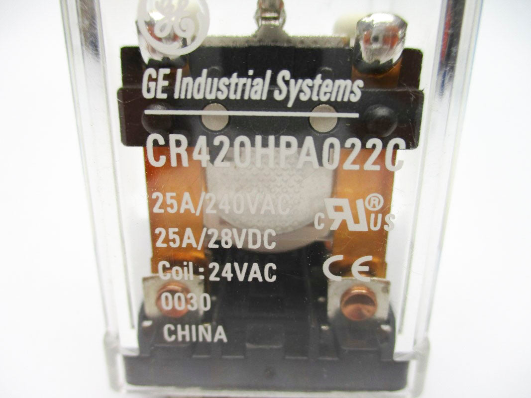 GE INDUSTRIAL SYSTEMS CR420HPA022C 24VAC 25A UNMP