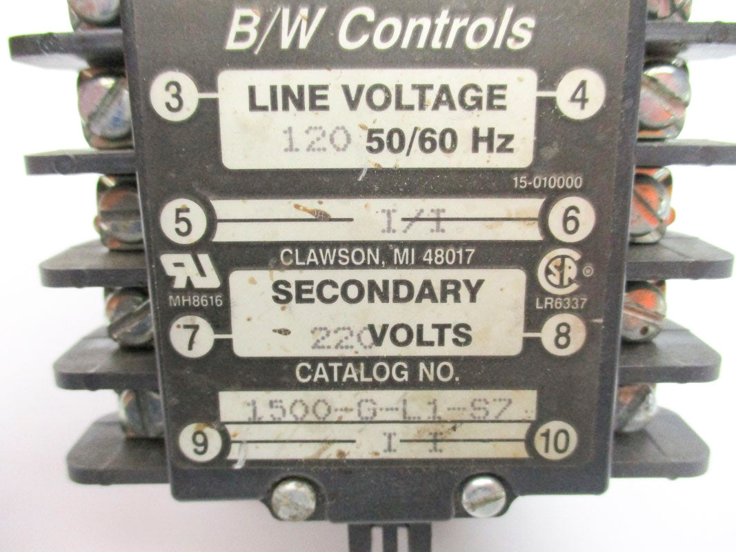 B/W CONTROLS 1500-G-L1-S7 120V UNMP