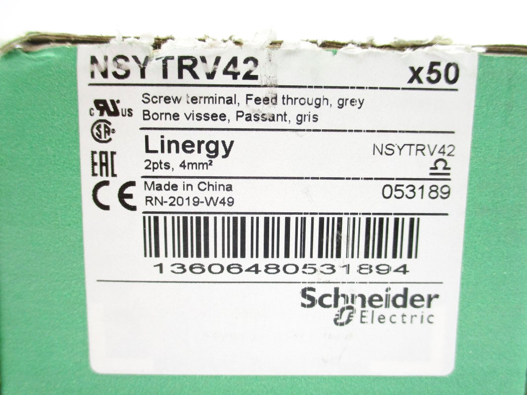 SCHNEIDER ELECTRIC NSYTRV42 (PKG OF 50) NSMP