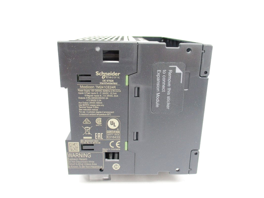 SCHNEIDER ELECTRIC TM241CE24R 100-240VAC 0.78-0.41A NSMP