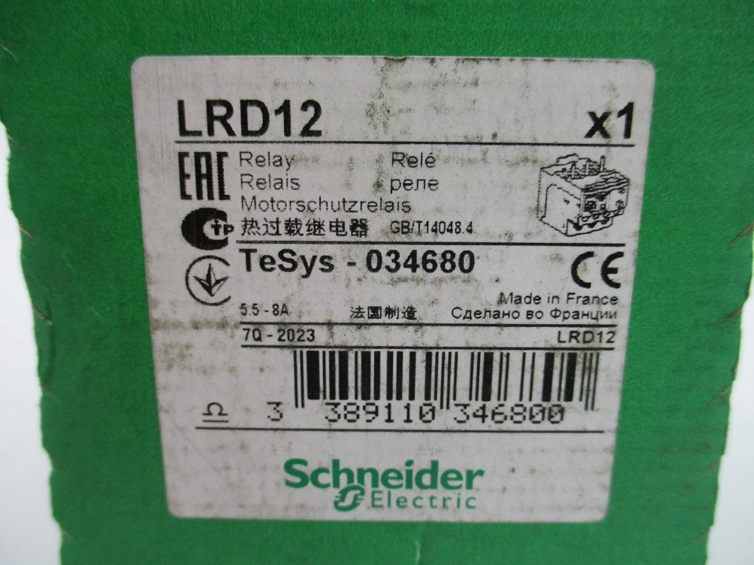 SCHNEIDER ELECTRIC LRD12 5.5-8A NSFS