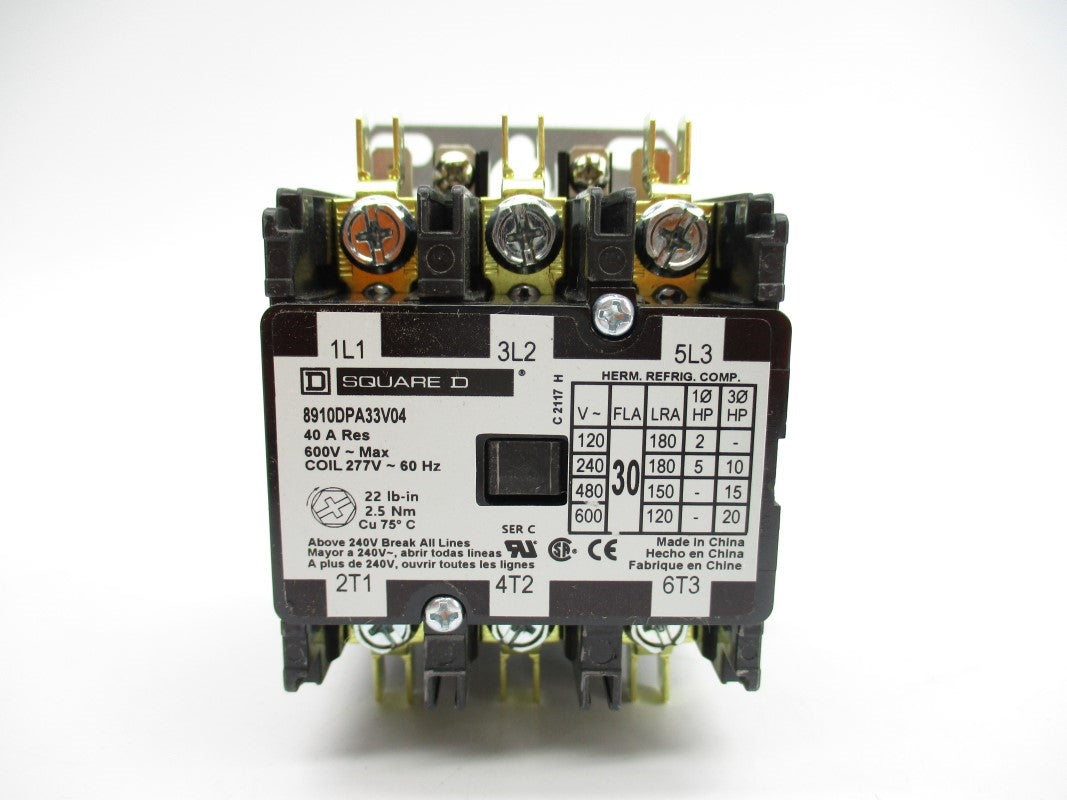 SQUARE D 8910DPA33V04 SER. C 600V 40A NSMP