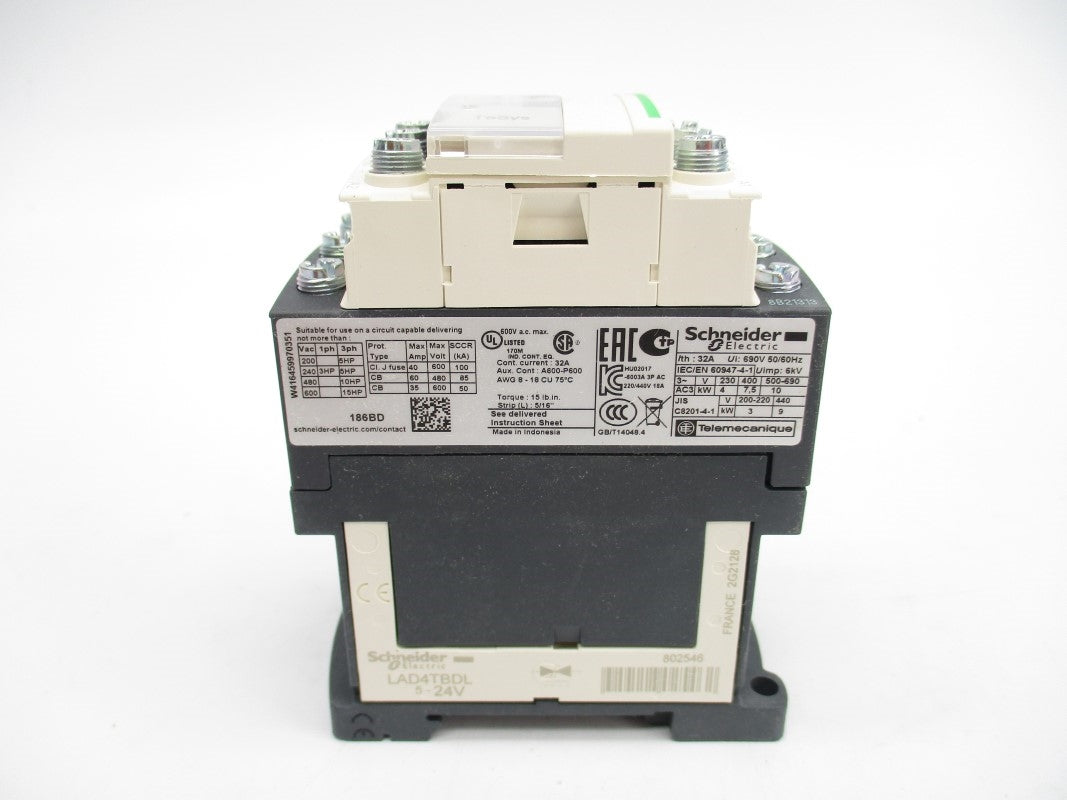 SCHNEIDER ELECTRIC LC1D186BD 24VDC NSMP