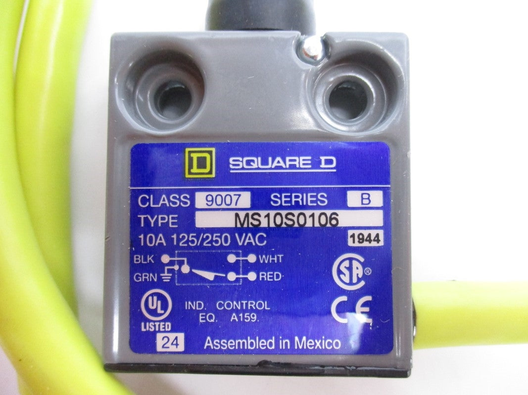 SQUARE D 9007MS10S0106 SER. B 125/250VAC 10A NSNP