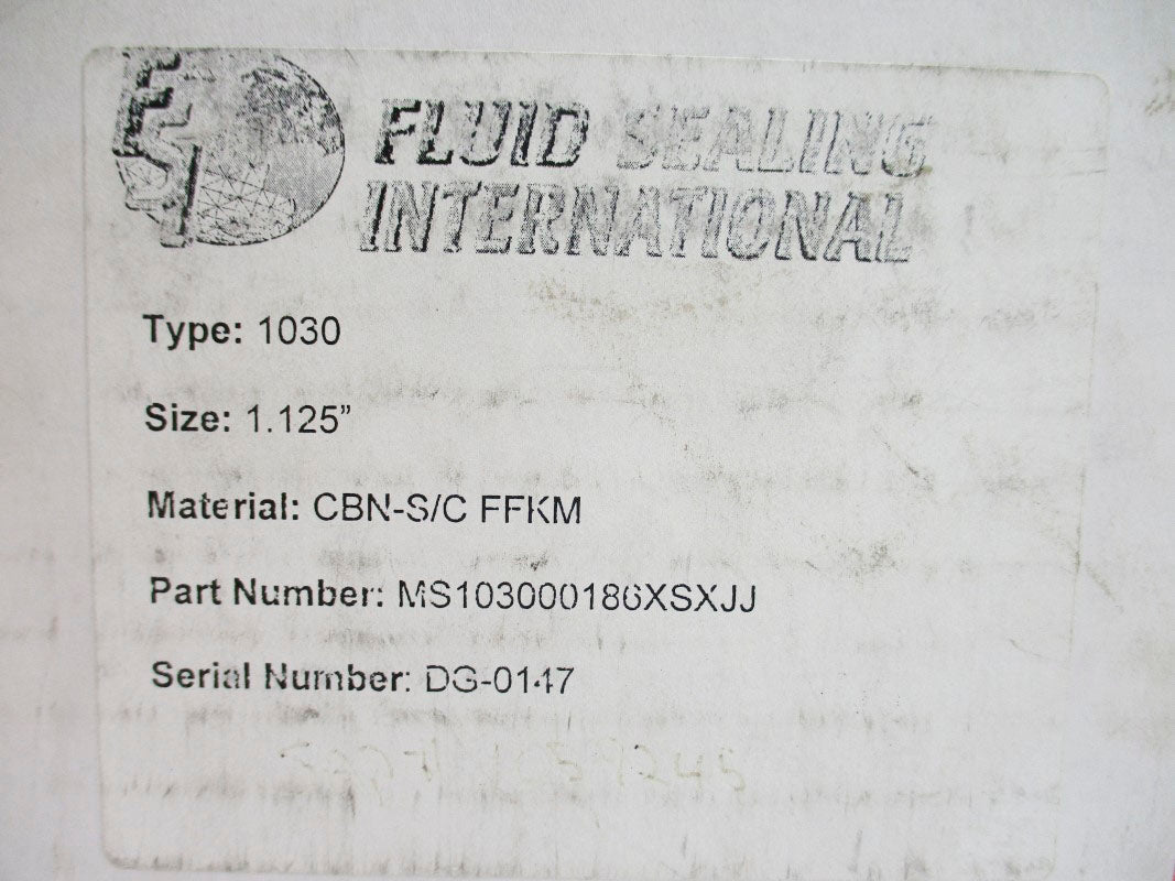 FLUID SEALING INTERNATIONAL MS103000186XSXJJ 1030 NSMP