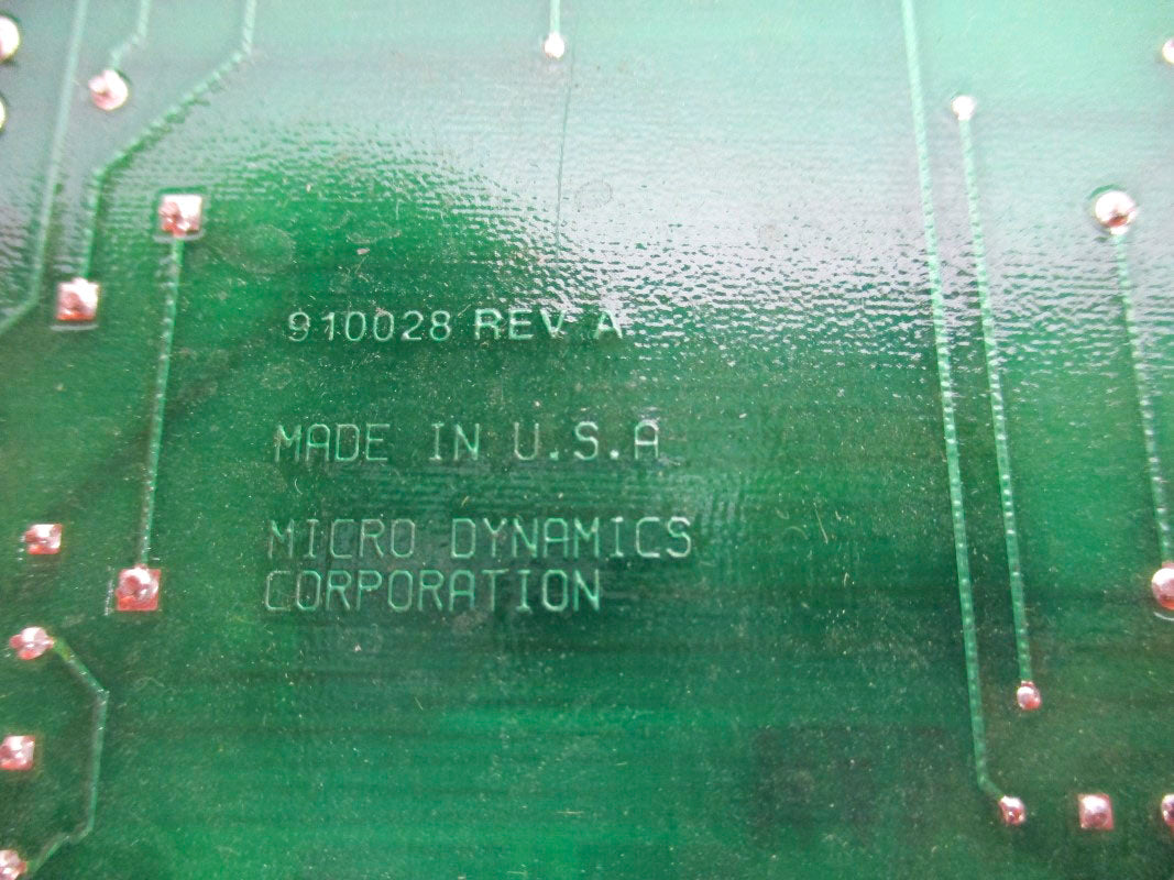 MICRO DYNAMICS 910028 REV. A UNMP