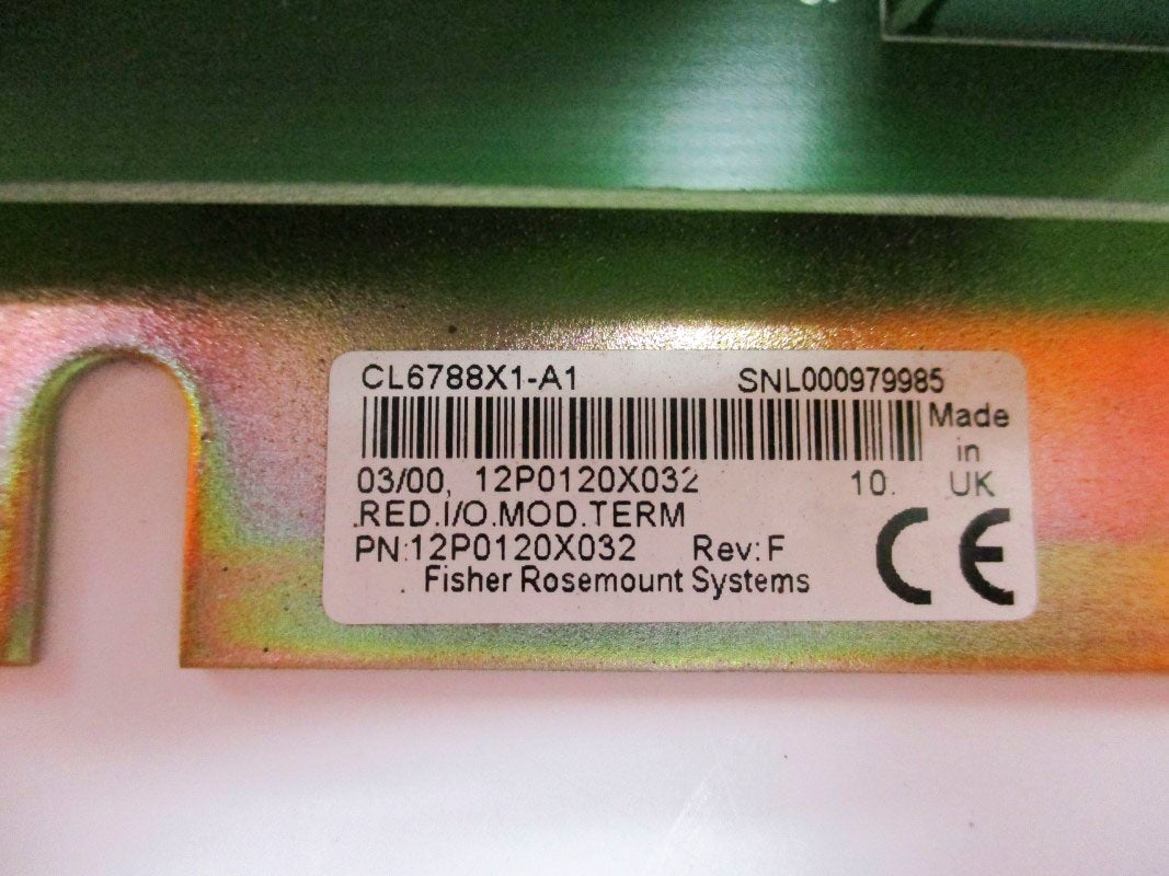 FISHER ROSEMOUNT CL6788X1-A1 12P0120X032 REV. F UNMP