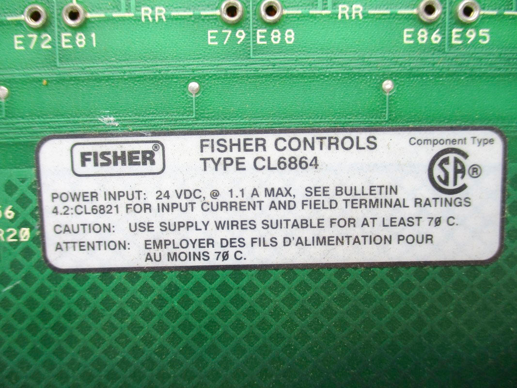 FISHER CONTROLS CL6864 24VDC 1.1A UNMP