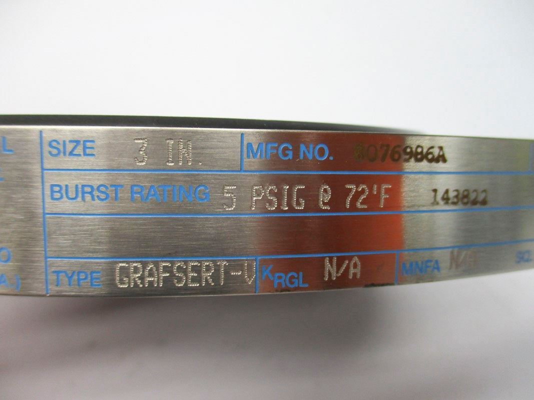 CONTINENTAL DISC 8076986A 5PSI 72'F NSNP