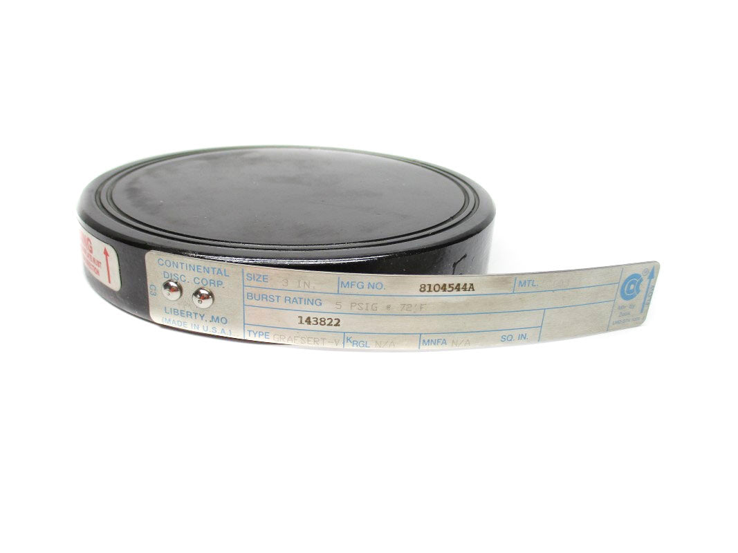 CONTINENTAL DISC 8104544A 5PSI 72'F NSNP