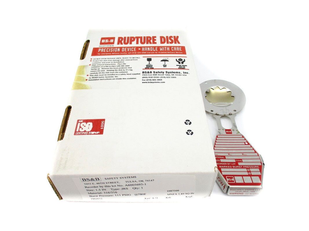BS&B SAFETY SYSTEMS A6005693-1 111PSI 780'F NSMP