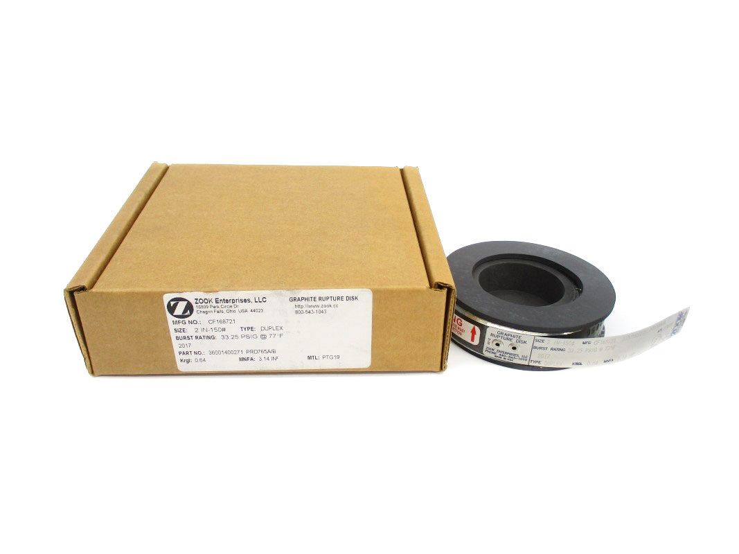 ZOOK ENTERPRISES CF168721 33.25PSI 77'F NSMP