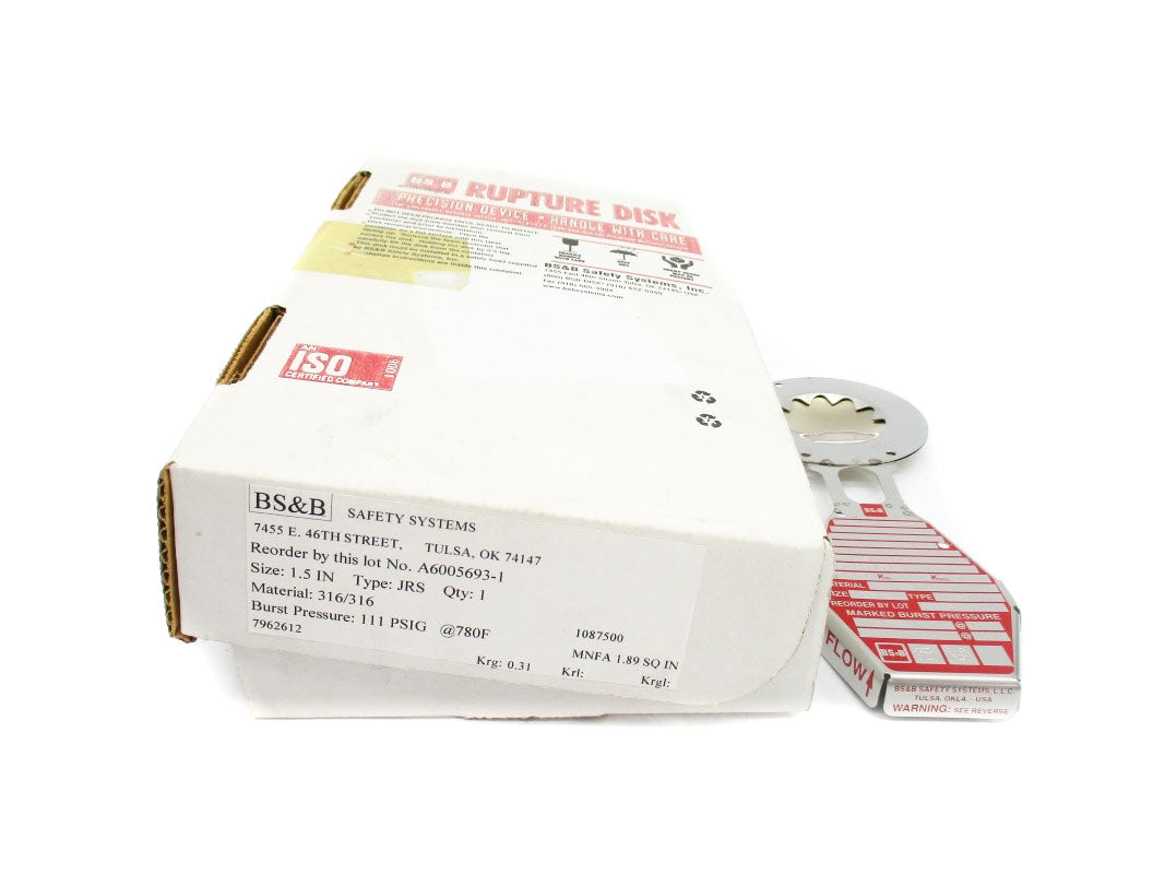 BS&B SAFETY SYSTEMS A6005698-1 111PSI 780'F NSMP