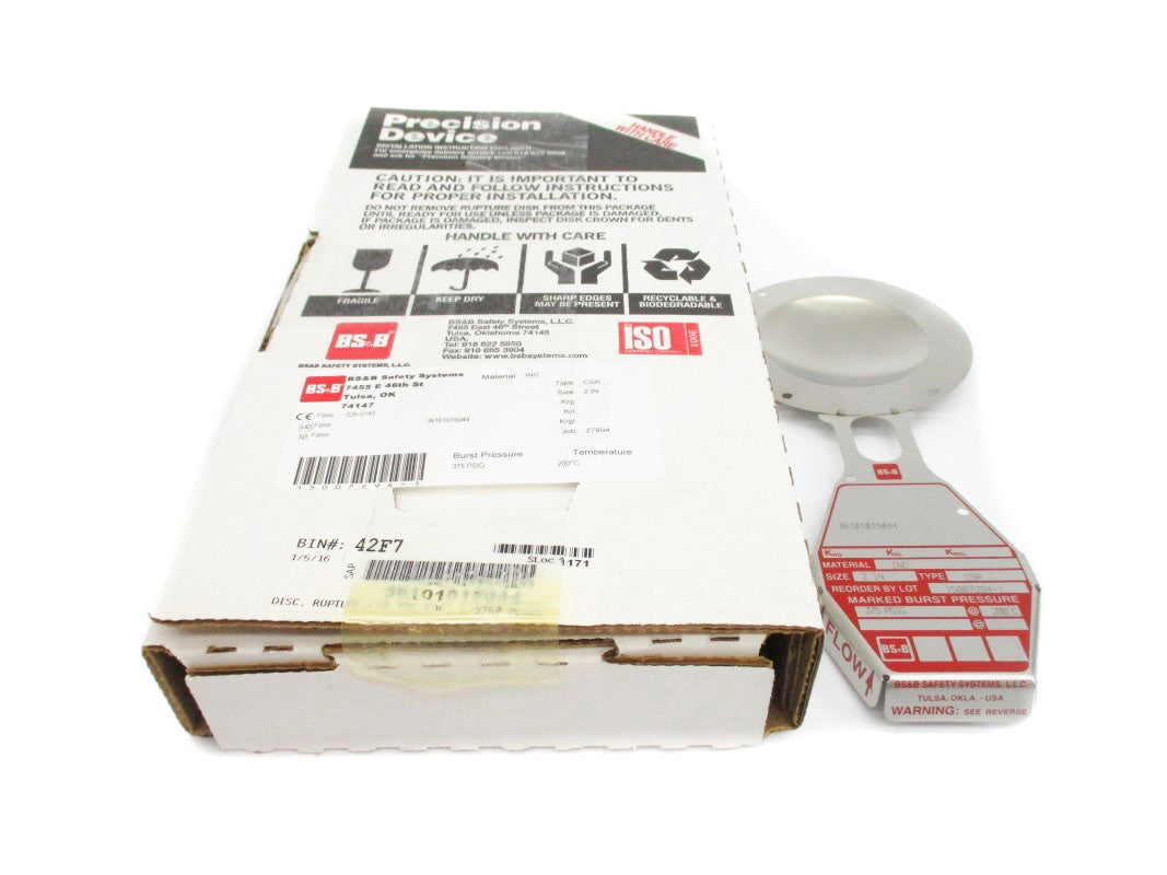BS&B SAFETY SYSTEMS 15007294-1 375PSI 200'C NSMP