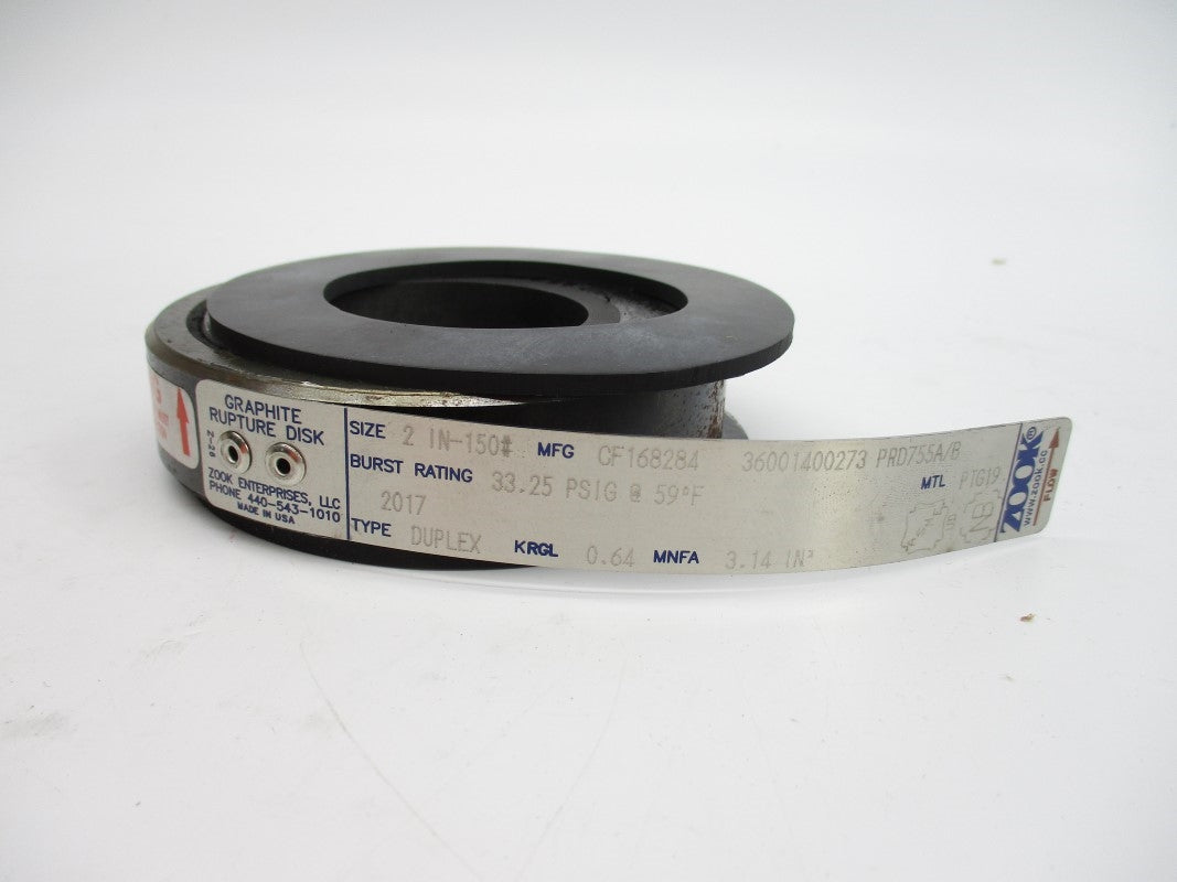 ZOOK ENTERPRISES CF168284 33.25PSI 59'F NSMP