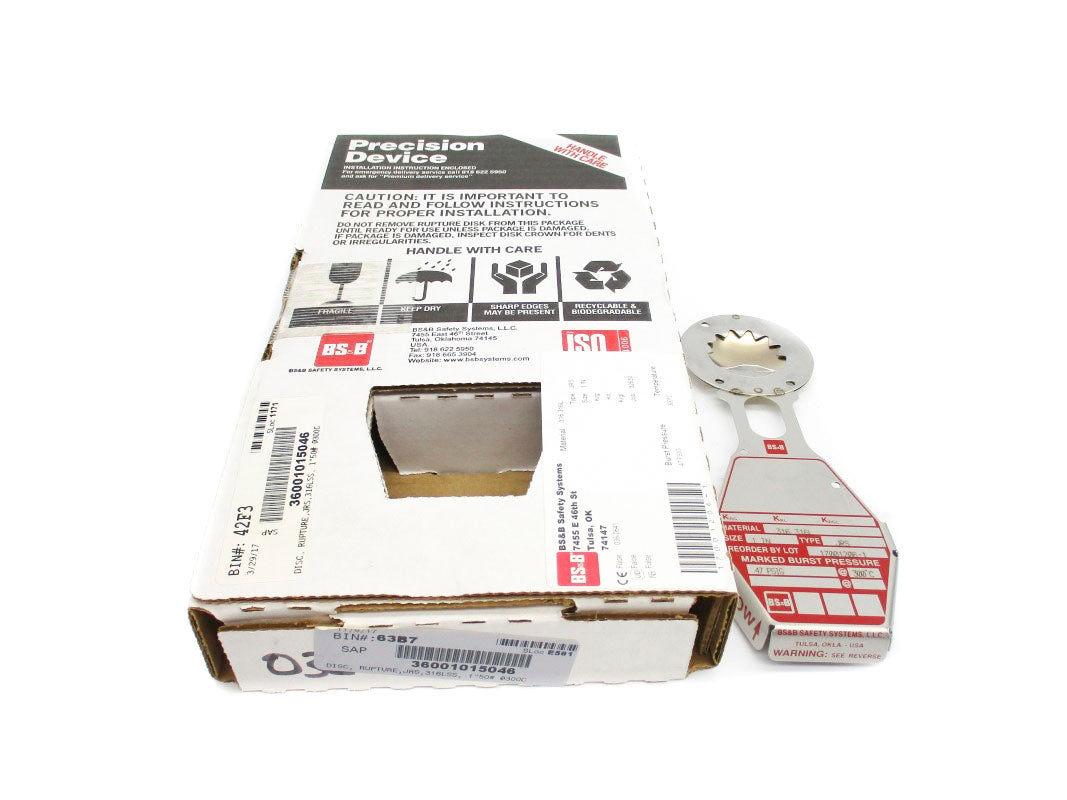 BS&B SAFETY SYSTEMS 17001206-1 47PSI 300'C NSMP