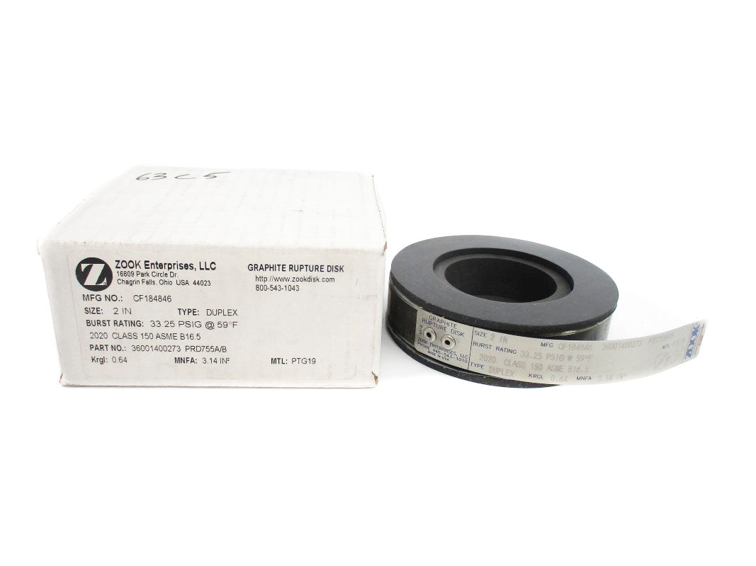 ZOOK ENTERPRISES CF184846 33.25PSI 59'F NSMP