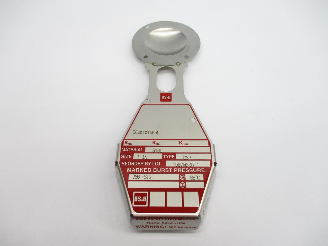 BS&B SAFETY SYSTEMS 15070638-1 380PSI 66'C NSMP
