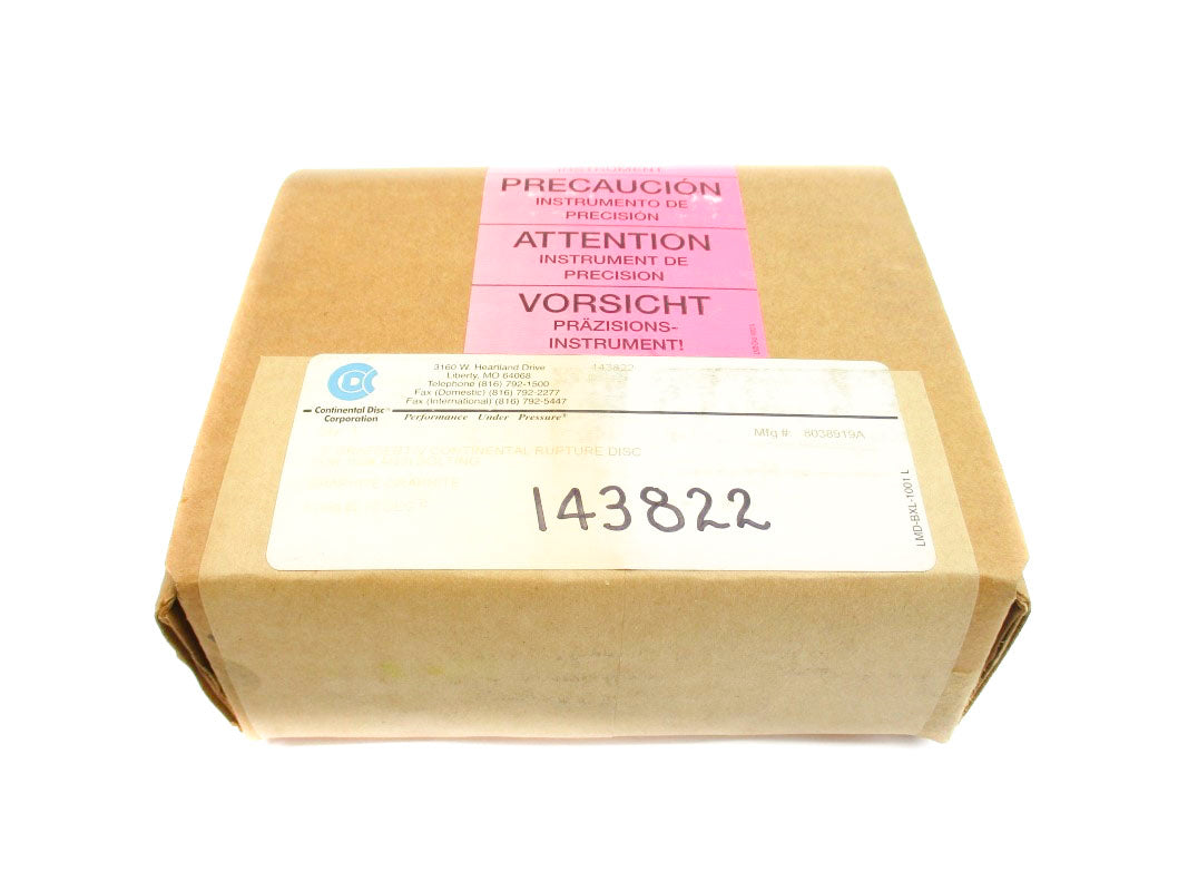 CONTINENTAL DISC 8038919A 5PSI 72'F NSFS
