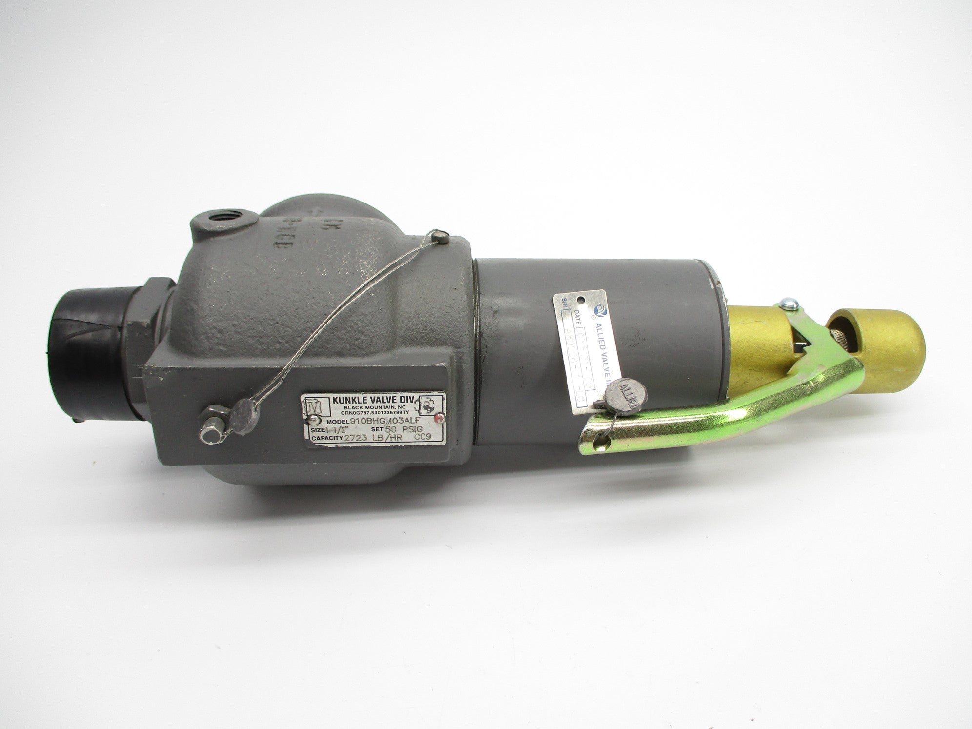 KUNKLE VALVE 910BHGM03ALF 50PSIG NSNP