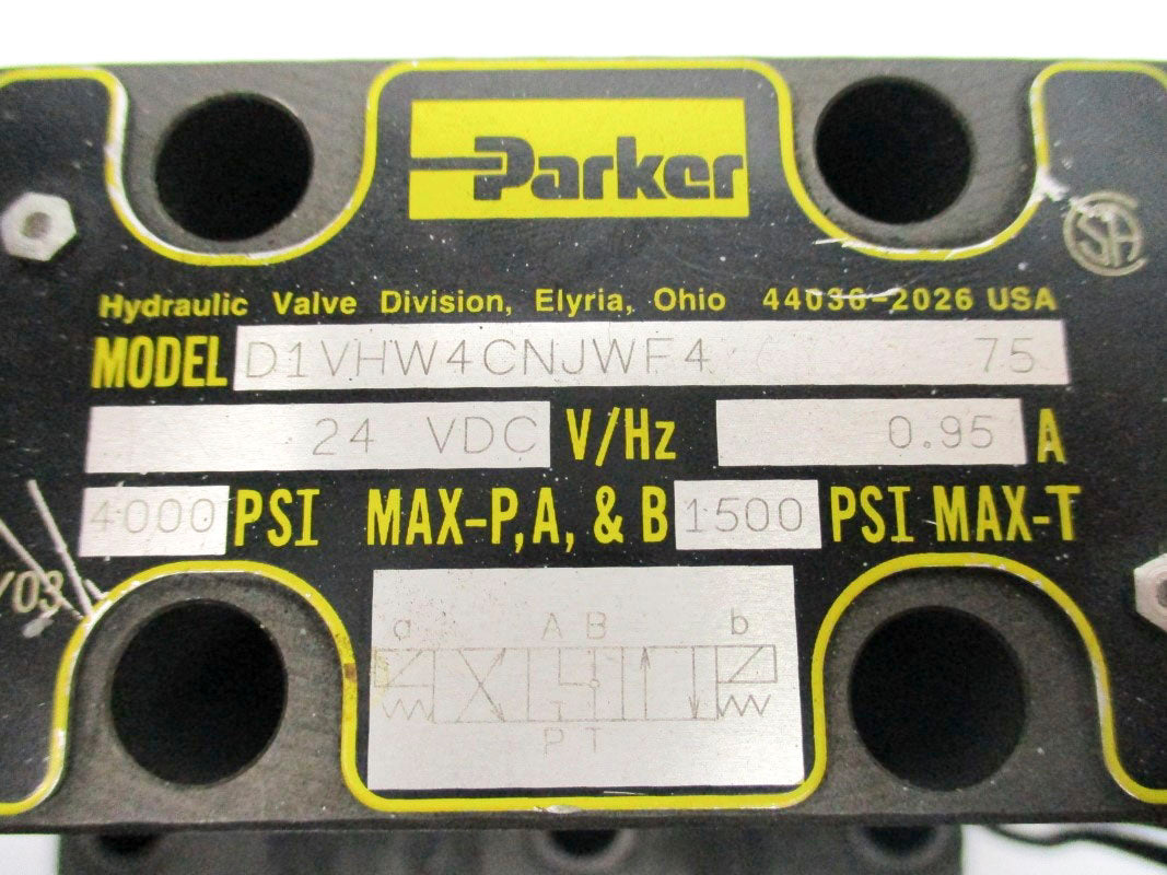 PARKER D61VW1C4NJWF475 24VDC 0.95A 4000PSI NSNP