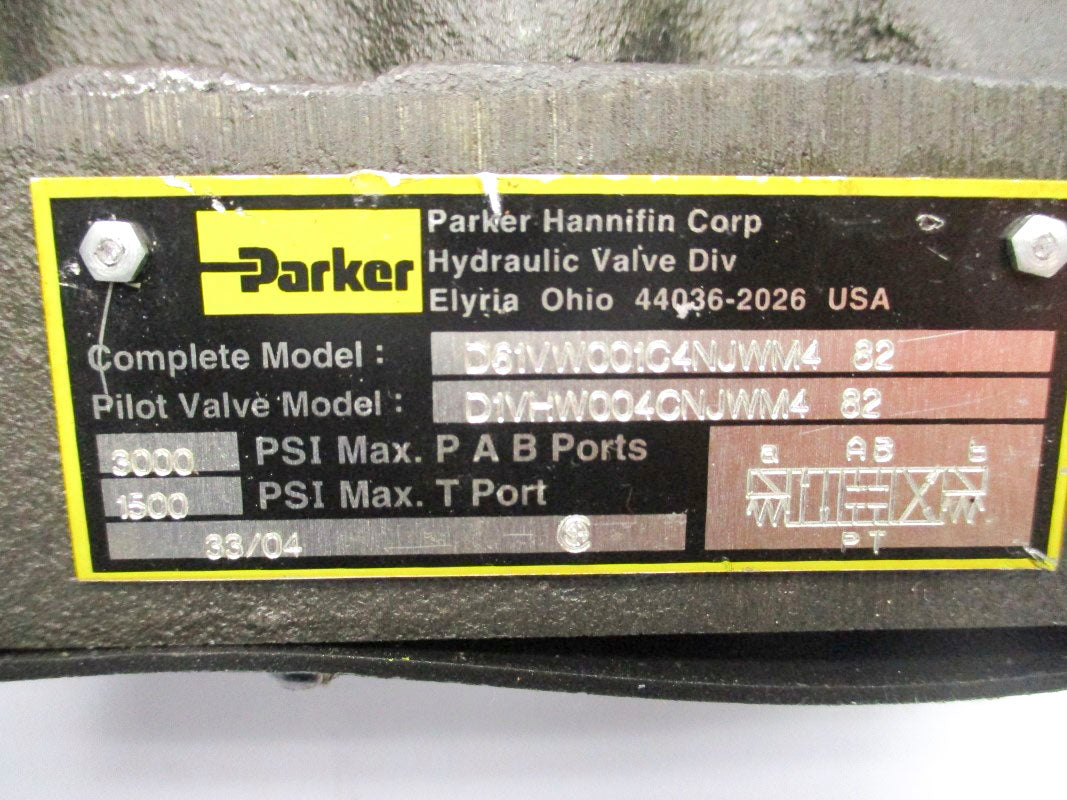 PARKER D61VW001C4NJWM482 24VDC 1.19A 4000PSI NSNP