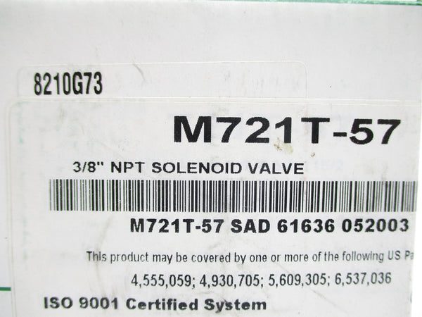 ASCO 8210G732 110/120V 5-150PSI 1-125PSI NSMP