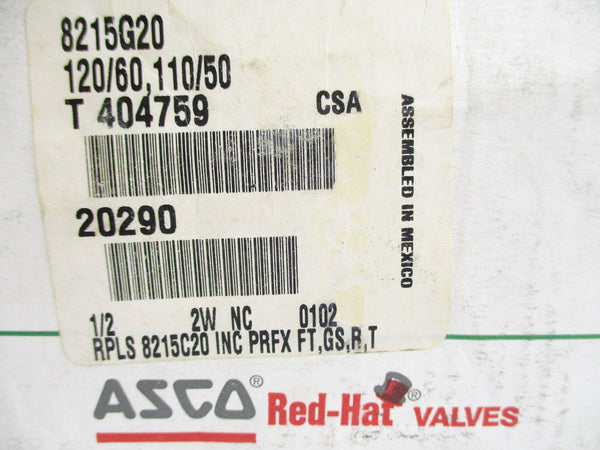ASCO 8215G20 110/120V 50PSI NSMP