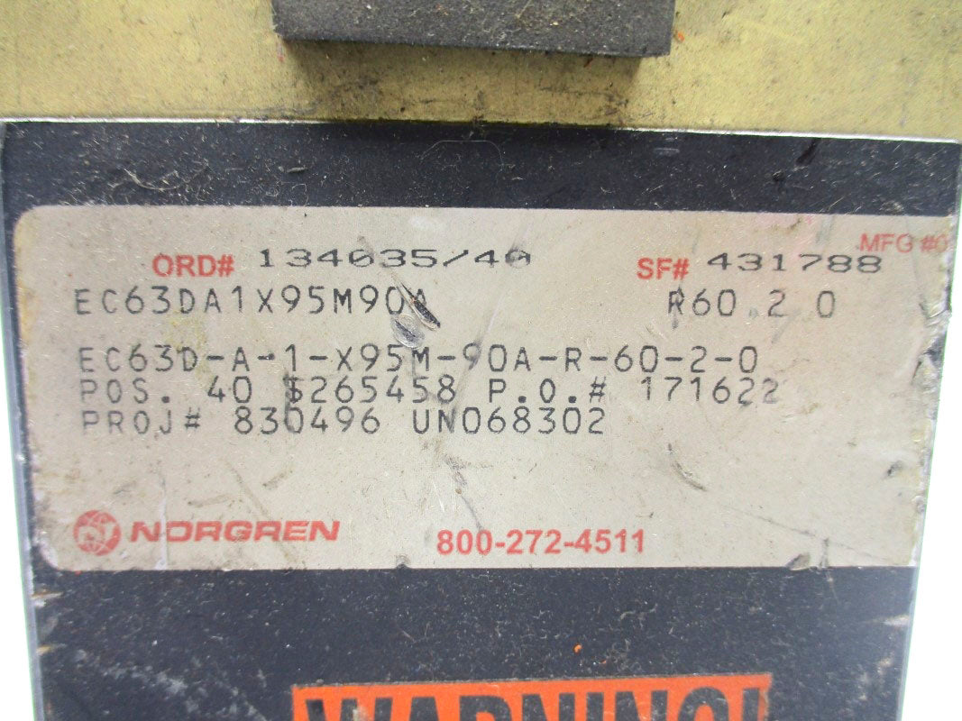 NORGREN EC63DA1X95M90A EC63D-A-1-X95M-90A-R-60-2-0 UNMP