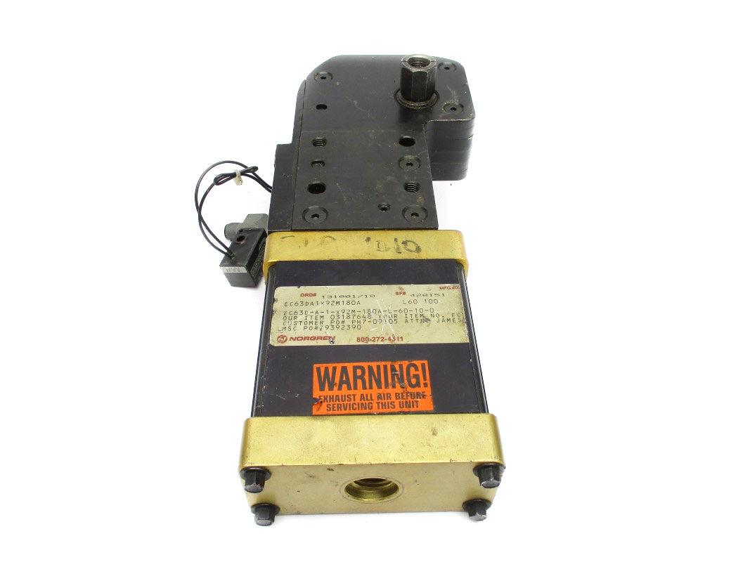 NORGREN EC63DA1X92M180A EC63D-A-1-X92M-180A-L-60-10-0 UNMP
