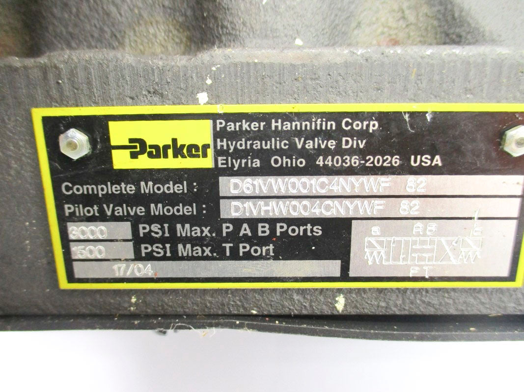 PARKER D61VW001C4NJWM482 110/120V 0.42-0.50A 5000PSI NSMP