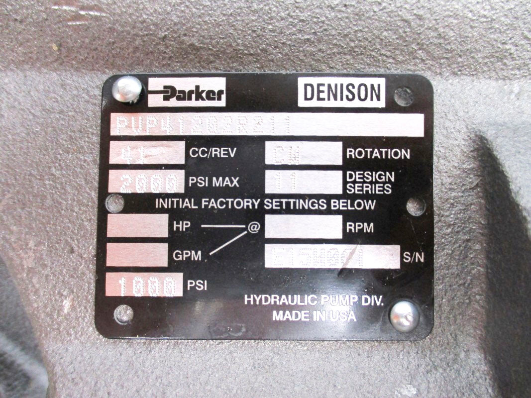 PARKER PVP41202R211 2000PSI NSNP