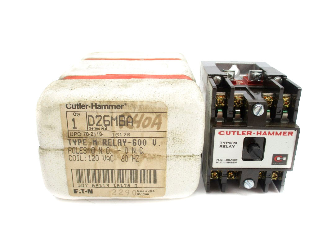 CUTLER HAMMER D26MBA SER. A2 120VAC 10A NSMP