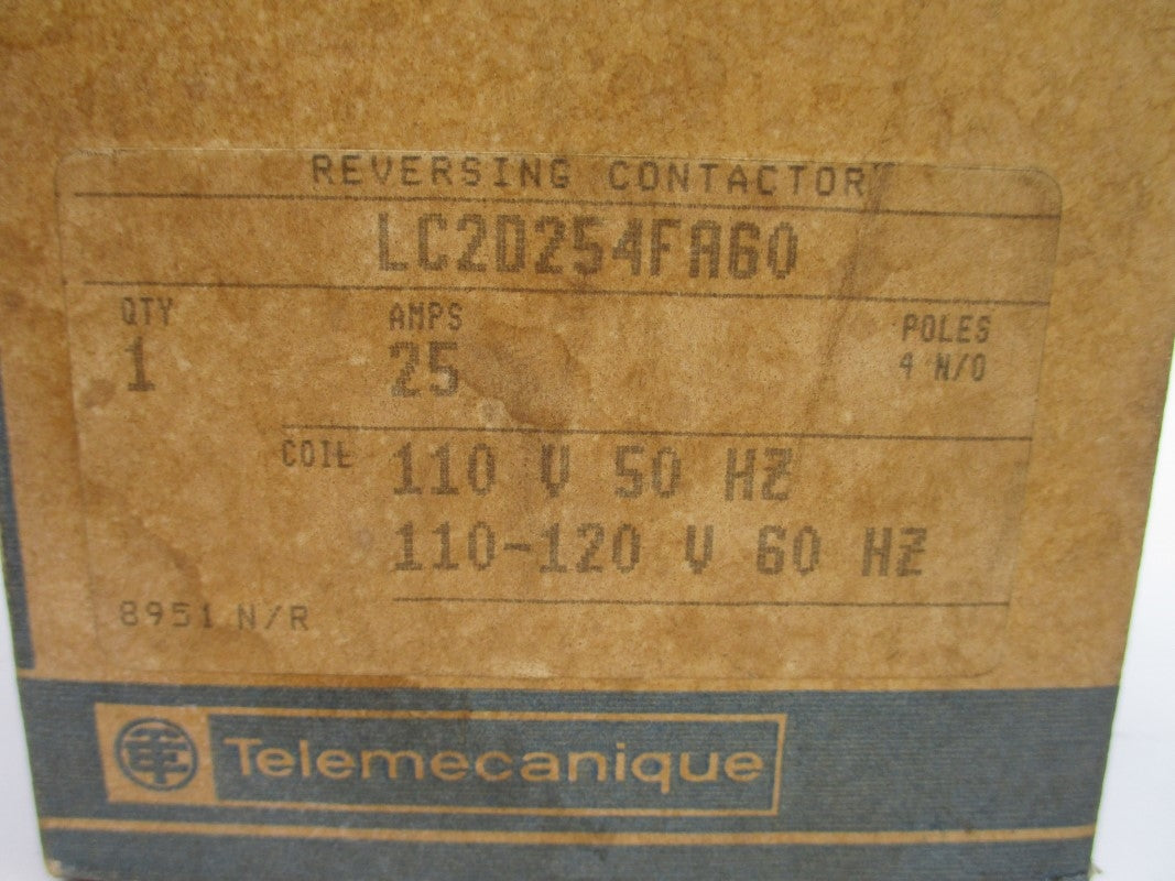 TELEMECANIQUE LC2D254FA60 110/120V 25A NSMP