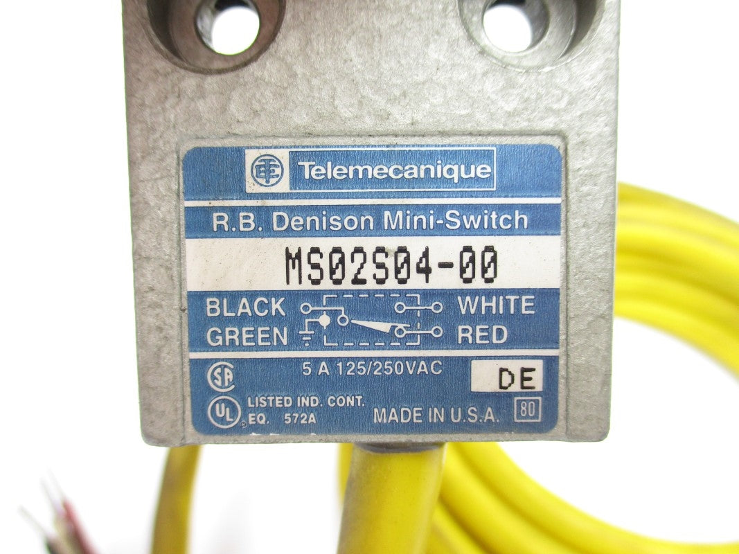 TELEMECANIQUE MS02S04-00 125/250VAC 5A UNMP