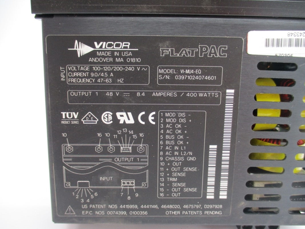 VICOR VI-MU4-EQ 240V 9.0/4.5A UNMP