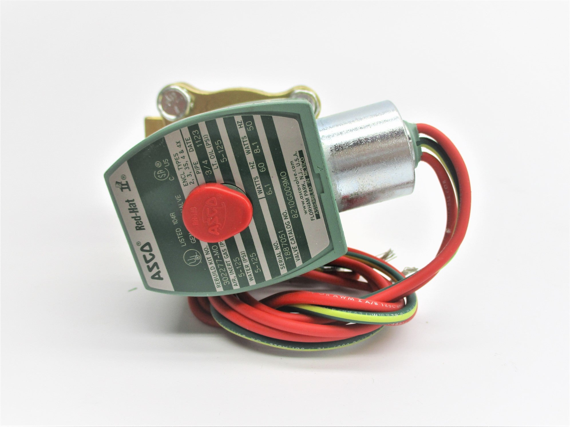 ASCO 8210G009MO 110/120V 5-125PSI NSNP